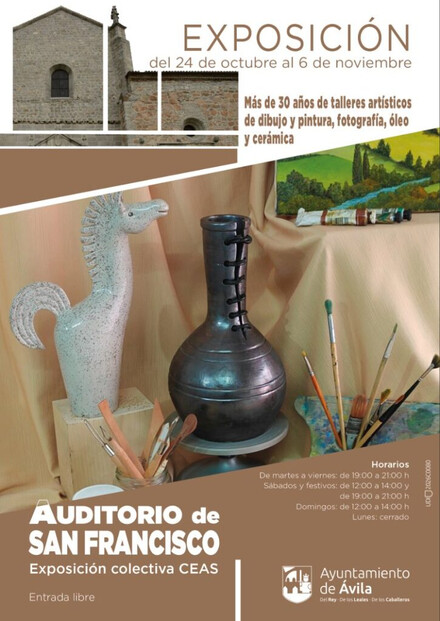 El Auditorio de San Francisco expone cerca de 150 obras de los talleres artísticos de los CEAS hasta el 6 de noviembre