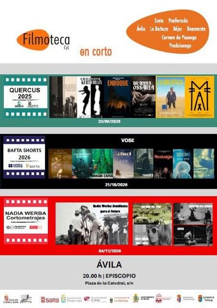 Ciclo de cortometrajes en Ávila: proyecciones de septiembre a noviembre