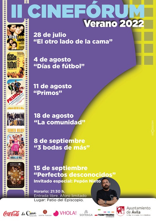 Segunda edición del Cinefórum de Verano en Ávila