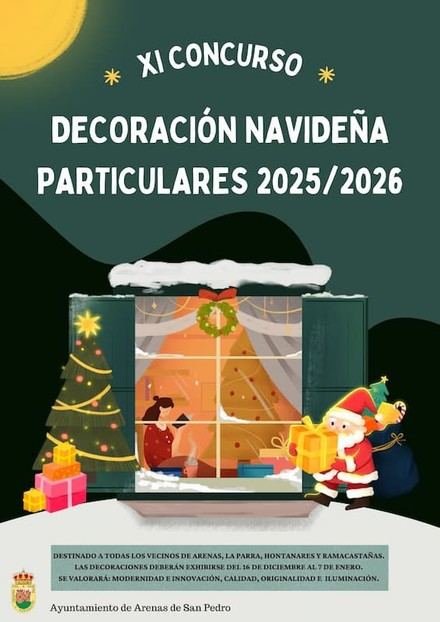 Arenas de San Pedro lanza su concurso de decoración navideña 2025/2026