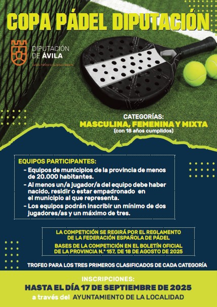 Copa de Pádel de la Diputación se acerca
