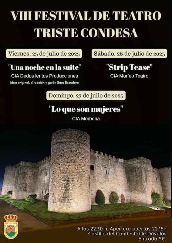 Regresa el Festival de Teatro Triste Condesa al Castillo del Condestable Dávalos