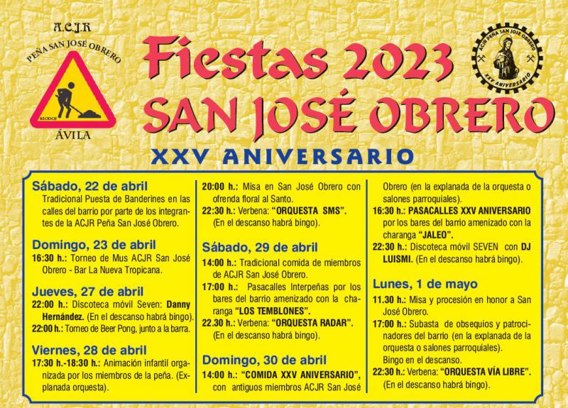 Todo preparado para las fiestas del barrio de San José Obrero