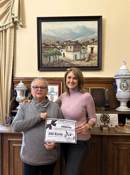 Donativo de 345€ al Ayuntamiento de Arenas del Mercado de la Paja