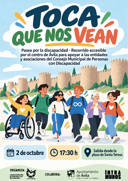 Marcha inclusiva en Ávila para visibilizar la discapacidad