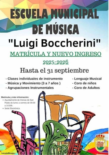 Abren inscripciones para la Escuela Municipal de Música «Luigi Boccherini»