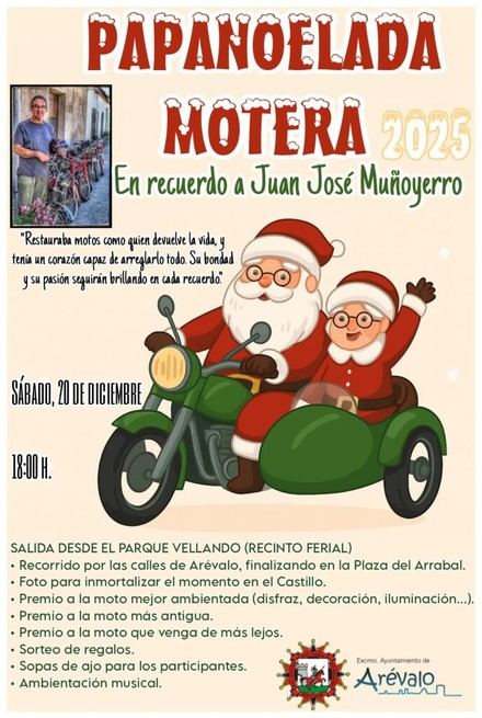 Motociclistas se preparan para la Papanoelada 2025 en Ávila