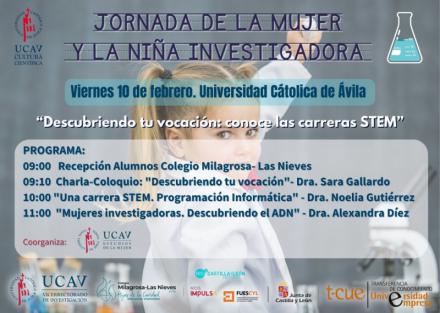 UCAV destaca la importancia de la mujer en la investigación en jornada para jóvenes