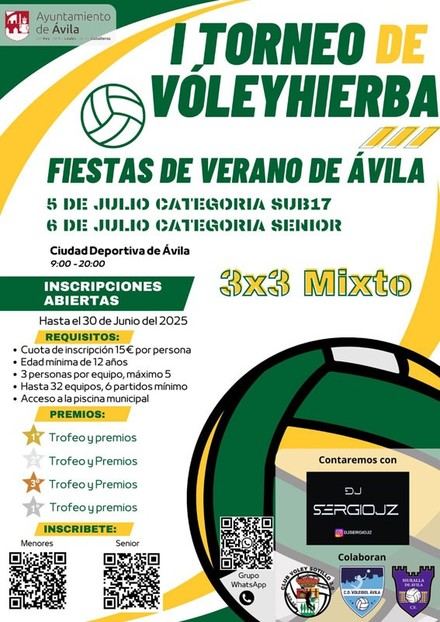 Ávila acogerá su primer Torneo de Voley Hierba el 5 y 6 de julio