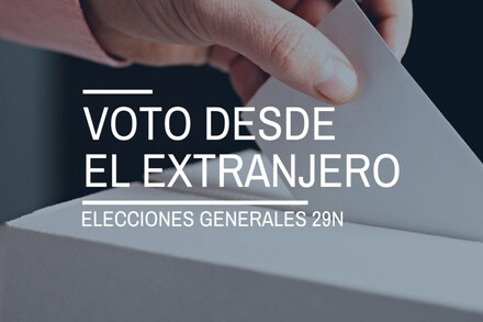 Los residentes en el extranjero podrán votar en las generales por correo hasta el 24 de noviembre o presencialmente del 21 al 26 de noviembre