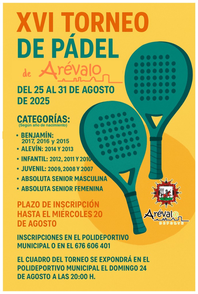 Arévalo acoge el XVI Torneo de Pádel